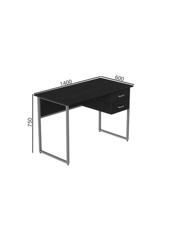 Комп'ютерний стіл Дакота 75x140x60 сірий ДСП 16мм (FRD-102324) Ferrum-decor (377390375)