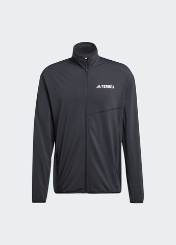 Чорна демісезонна олімпійка terrex multi climawarm full-zip tech fleece adidas