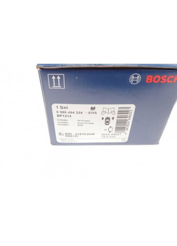 Колодка торм. диск. CITROEN C4, C4 PICASSO передн. (пр-во ) 0 986 494 324 Bosch (339654954)