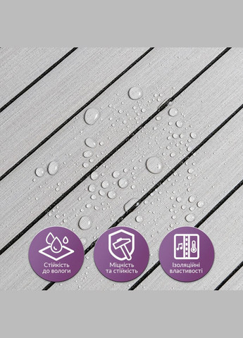 Покрытие виниловое самоклеющееся 3D рейки 600х600х2,8мм Скандинавский белый шпон SW-00002197 Sticker Wall (326064039)