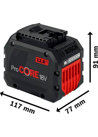 Акумулятор ProCORE18V 18 В 12 Аг (1.600.A01.6GU) Bosch (333800405)
