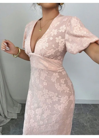 Рожева сукня SHEIN колор блок