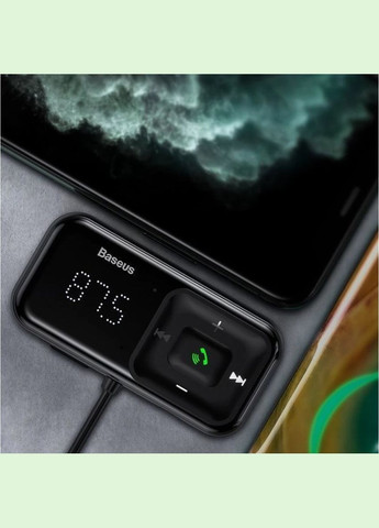 АЗП з FM-модулятором Car Bluetooth MP3 Player Black Baseus T Shaped S-16 (340279687)