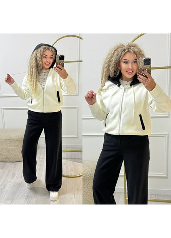 Костюм женский флисовый брюки на затяжках и кофта. No Brand (367738566)