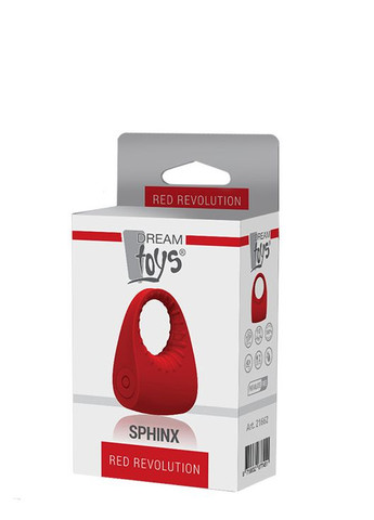 Эрекционное виброкольцо RED REVOLUTION SPHINX, Красный Dream Toys (372737570)