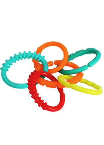 Карабин-кольцо для игрушек, пластиковый, 6,5х5 см, красный No Brand (340485185)