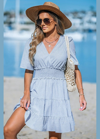 Білий пляжна плаття, сукня CUPSHE в смужку