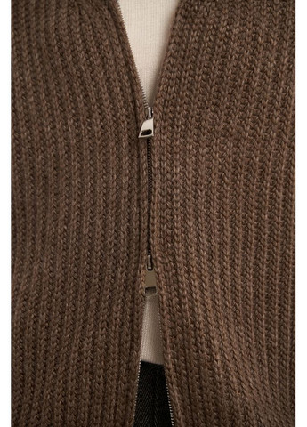 Коричневый демисезонный кардиган Triko Bakh