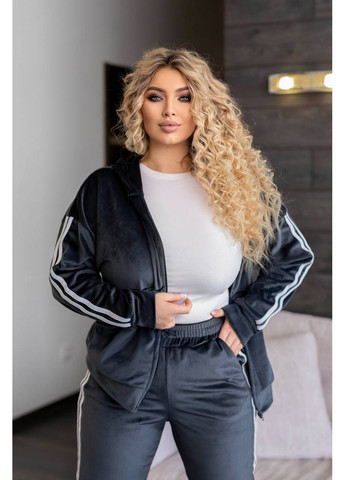 Костюм з лампасами велюр спорт,штани та кофта на блискавці Україна (362395790)