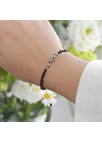 Браслет талисман для знака зодиака Скорпион из натуральных камней на затяжке d-6х4-3-2мм+- No Brand Браслет (360564167)