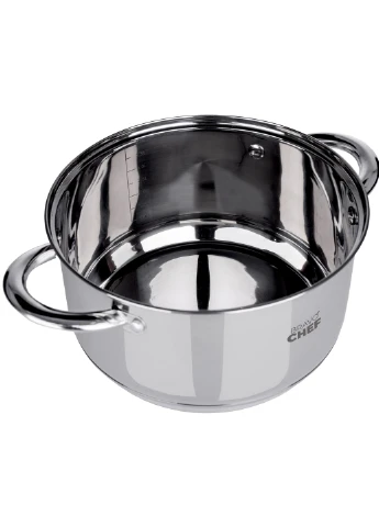 Каструля нержавіюча сталь 22 см 4,35 л з кришкою Bravo Chef (386712844)