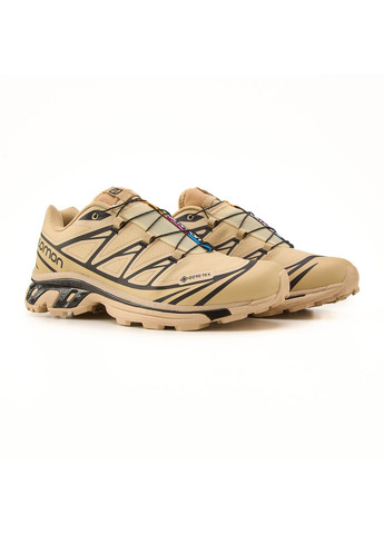 Черные демисезонные кроссовки мужские salomon xt-6 gore-tex beige black саломон xt-6 No Brand