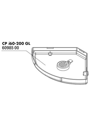60985 Запасная часть нижняя пластина с клапаном для i60-200 (4014162609854) JBL (351225185)