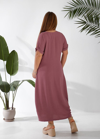 Красное кэжуал платье "boho" женское MeeLan однотонное