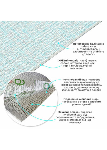 Самоклеящиеся обои 2800х500х2мм Голубой меланж (D) love-shopping Sticker Wall (354661463)