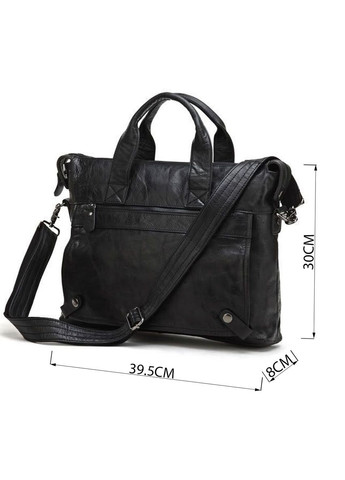 Сумка мужская 14067 с ручками Черная Vintage (331910787)