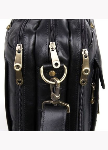 Чоловіча сумка для ноутбука 15.6 з натуральною шкірою та безліччю кишень чорна (sku_14242) No Brand (328922727)