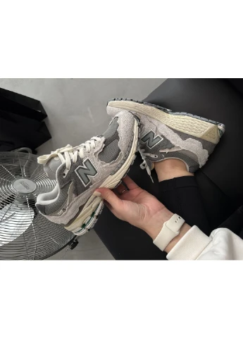 Комбіновані кросівки чоловічі new balance 2002r protection pack rain cloud нью беланс 2002 демісезон No Brand
