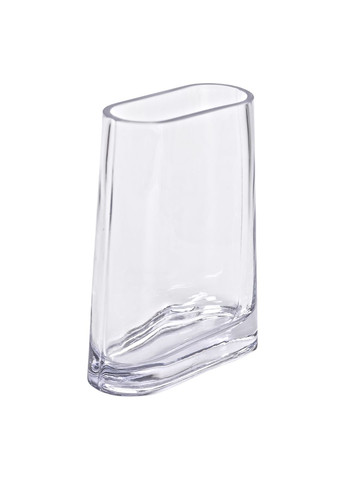 Ваза декоративна Flower Season в мінімалістичному стилі овальна 21 см прозора HP-10-7 No Brand (358885687)