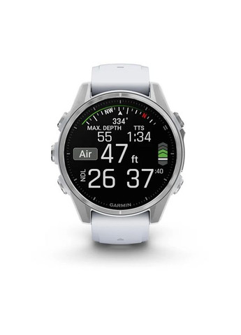 Смарт-годинник Fenix 8 43mm AMOLED Silver with Whitestone Silicone (010-02903-06) Garmin (351559726)