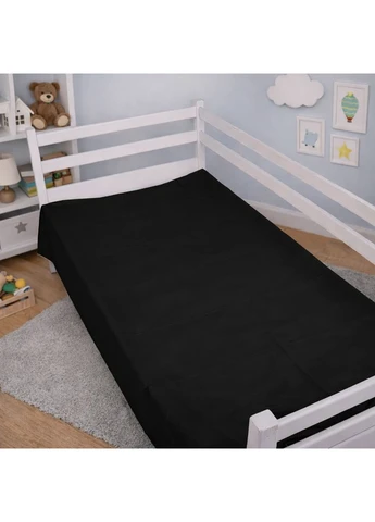 Комплект постільної білизни Сатин TEENAGER Satin Light Pro 10-006 Black Полуторний Євро Mirson (399958169)
