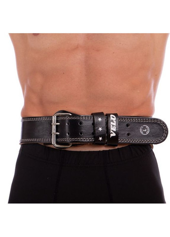 Пояс атлетический кожаный (кожа, ширина-15(см), длина 117 см, размер XL, с подкладкой для спины, Velo (361439766)