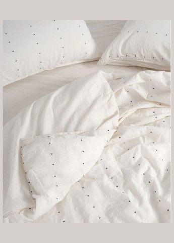 Постільна білизна Stonewashed 160 х 220 см Encorte Snow White Limasso (318382112)