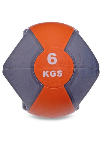 Медбол мяч медицинский двуручный с хватами (вес 6 кг) FI-2619-6 Zelart (367617572)