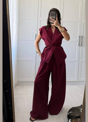 Стильний костюм з широкими брюками Fashion (340334803)