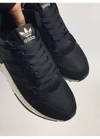 Білі кросівки чоловічі adidas zx500 black white адідас зх 500 білі демісезон No Brand