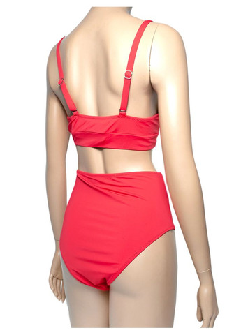 Комбинированный летний купальник с топом и плавками с высокими бедрами и поясом модель 0281 арт.w85967 топ, танк, раздельный Z.Five