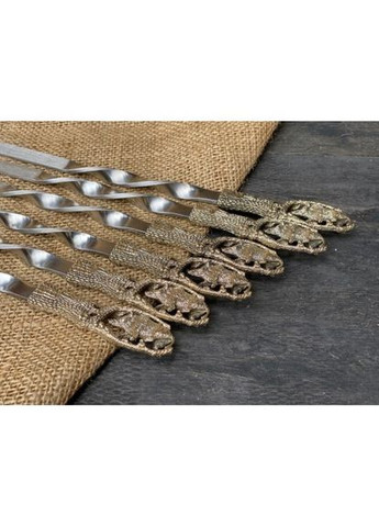 Набор шампуров Люкс в колчане с вилкой Кабан 7 предметов 47330097 NB Art (346531175)