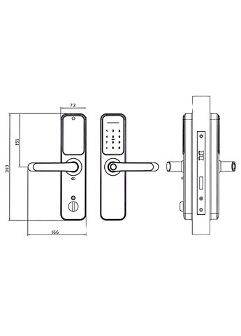 Arteon смарт-замок з Wi-Fi модулем PES (347324812)
