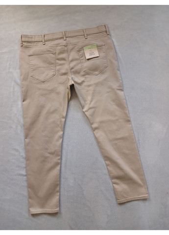 Бежевые зауженные джинсы Slim fit Marks & Spencer