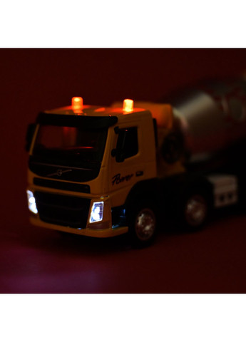 Іграшкова модель Автопром Будтехніка 1:50 VOLVO Автобетонозмішувач із світловимим ефектами (68383(AP7759)) MFC (368718185)