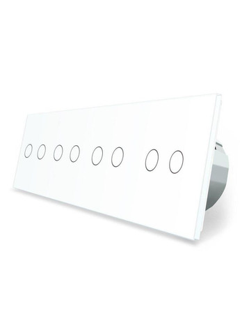 Сенсорный проходной/перекрестный выключатель 8 сенсоров (2-2-2-2) стекло (VL-C708S-11) Livolo (370971257)