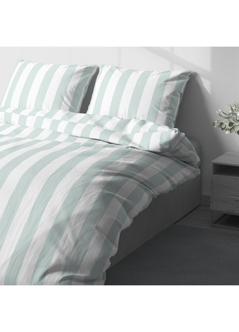 Постільна білизна, Мікрофібра, Блакитний з білим, Євро P-0134 Lelit (362267526)