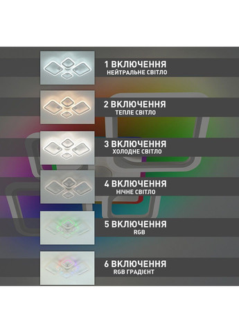 Смарт люстра с колонкой управляемая светодиодная OVAL RGB MUSIC 5S 85 Вт 725x460x80 мм ESLLSE (352261272)