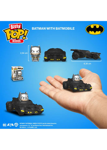 Набор фигурок Bitty Pop! Ride - Бэтмен и бэтмобиль Funko (342753578)