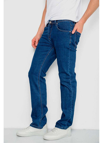 Синие демисезонные прямые джинсы Ager