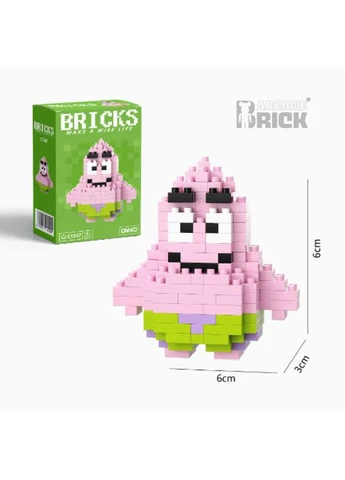 Конструктор Bricks мини-конструктор Mini Patric брикс фигурки mini Патрик 3д для детей взрослых из мультфильма Губка боб Magic (392468974)
