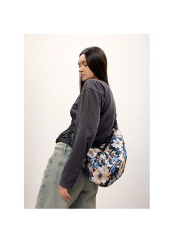 Жіноча сумка HOBO Bag-glove принт "Blue Flowers" Sambag (369009867)