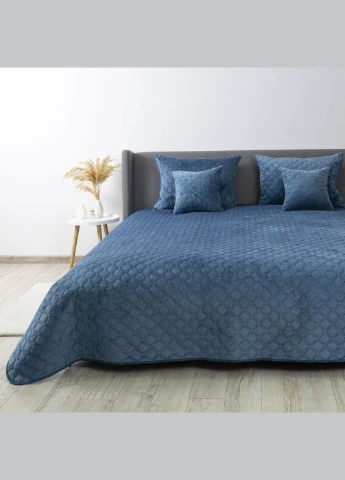Покривало ТЕП "" 220*240 см 1шт Cиній/Ромб круглий ТЕП VELOUR (304430140)