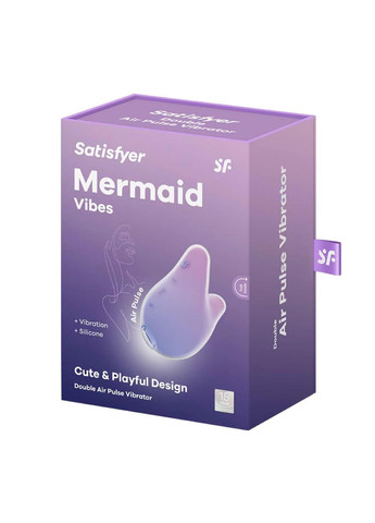 Вакуумный клиторальный стимулятор Satisfyer Mermaid Vibes Violet/Pink, 2 мотора No Brand (366877655)