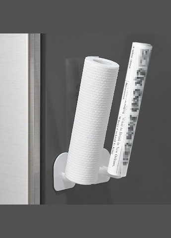 Універсальний тримач рушників і серветок для кухні та туалету самоклеючий Local House білий (AH0007) No Brand (316087276)