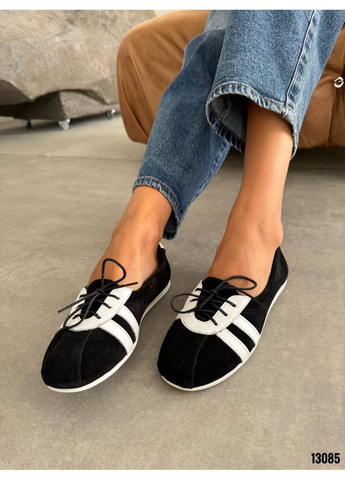 Чорні чорно-білі кеди Helen