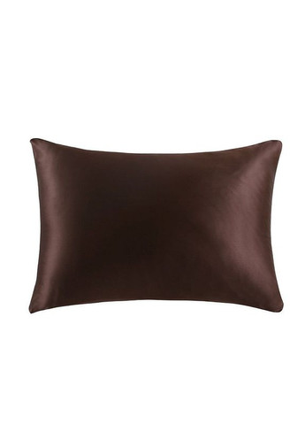 Наволочка из натурального 100% шелка 50х70 коричневого цвета De Lure (313616324)