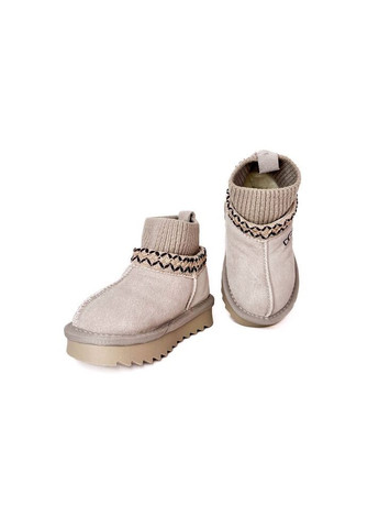 Бежевые зимние аггс угги 22 г 14 см бежевый артикул з265 Paliament