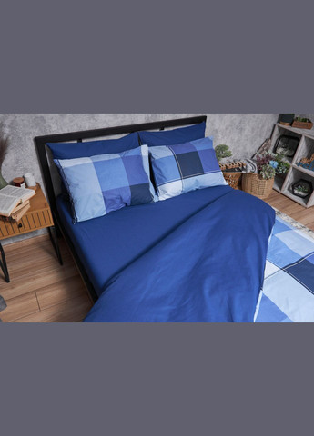 Комплект постельного белья Бязь Gold Люкс «» семейный 160х220х2 наволочки 4х70х70 (MS-820004899) Moon&Star finland blue (293147841)