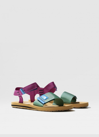 Мужские повседневные, пляжные сандалии The North Face фиолетового цвета на липучке